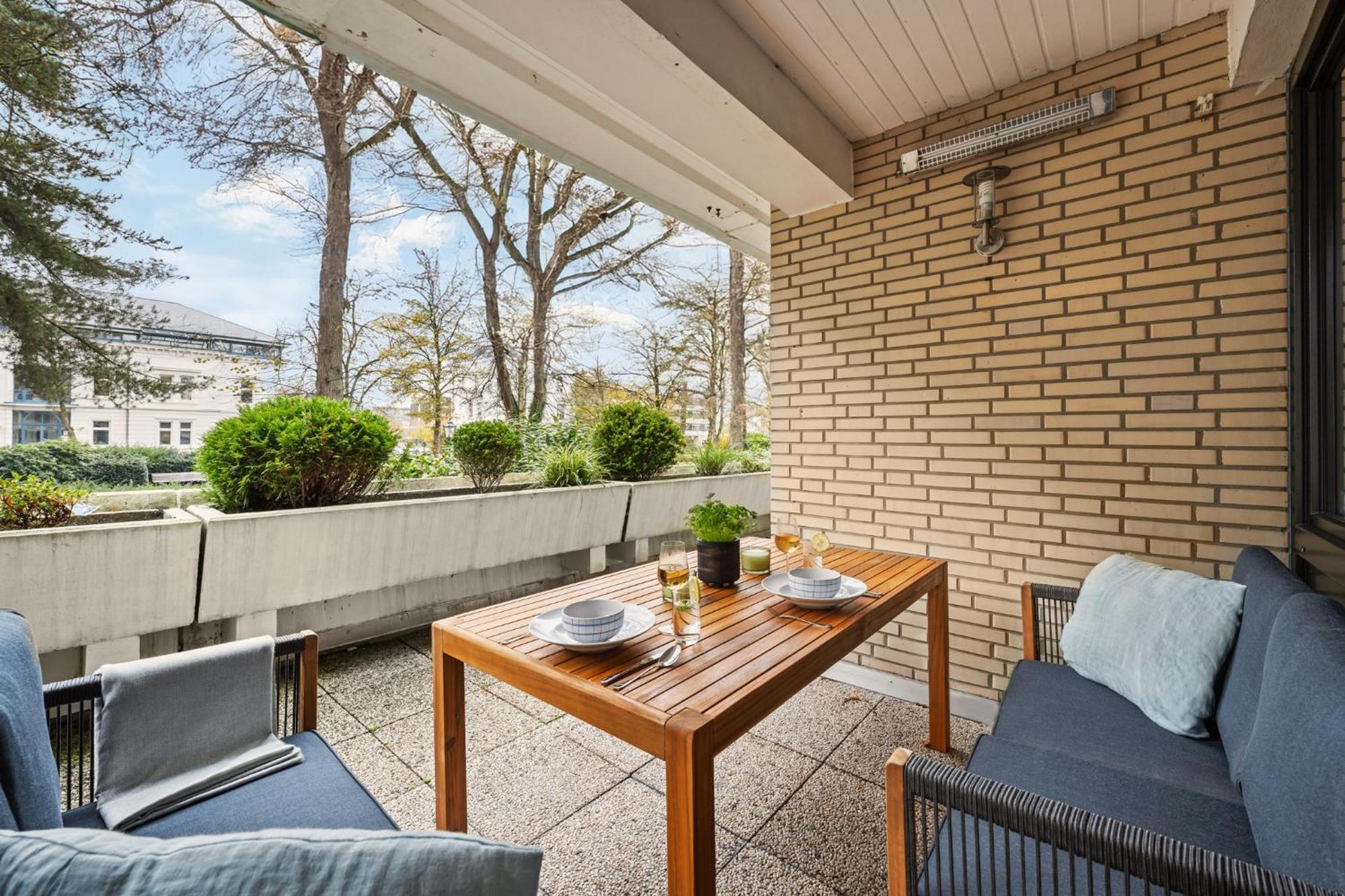Stilvolle Stadtoase, 116 Qm, Parkblick, Wassernah, Parkplatz Wilhelmshaven Buitenkant foto